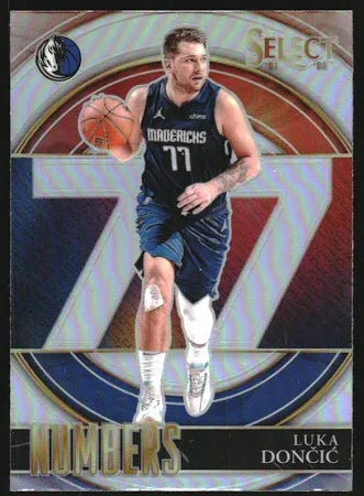 2021-22 Panini Select Number 77 Luka Doncic #7 Dallas Mavericks