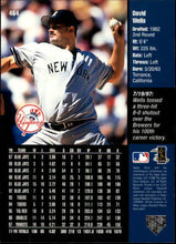 Load image into Gallery viewer, 1998 Upper Deck David Wells #464 New York Yankees
