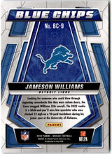 Load image into Gallery viewer, 2022 Panini Mosaic Blue Chips Jameson Williams RC Rookies #BC-9
