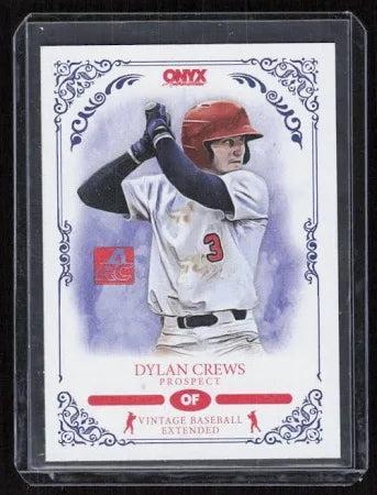 2022 Onyx Vintage Extended #OVDC - Dylan Crews Washington Nationals