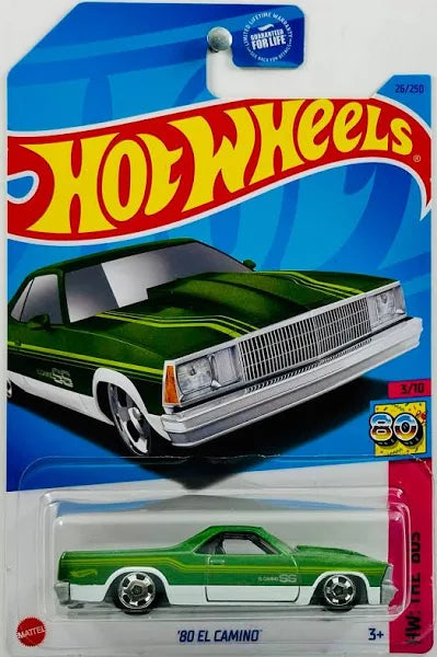 2023 Hot Wheels '80 El Camino HW: The '80s 3/10, 26/250 Green