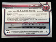 Load image into Gallery viewer, 2022 Bowman Chrome Saphire Royce Lewis RC #92 Minnesota Twins
