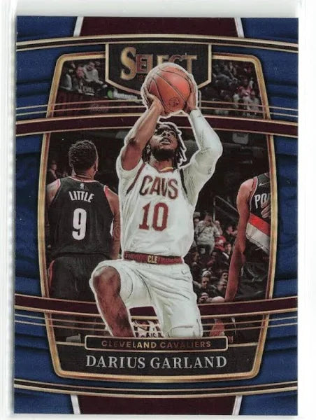 2021-22 Panini Select Darius Garland Blue Prizm #13 Cleveland Cavaliers