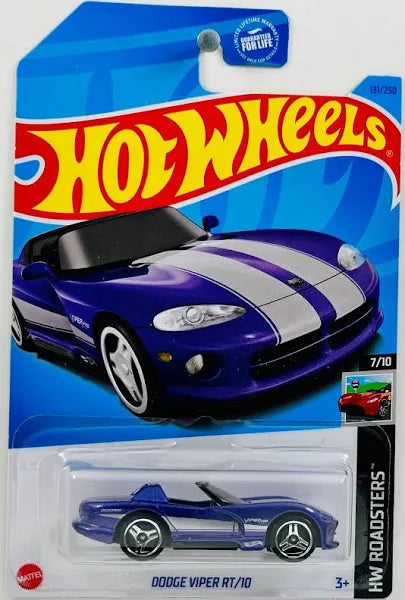 Hot Wheels Dodge Viper RT/10 PURPLE HW Roadsters 7/10 131/250
