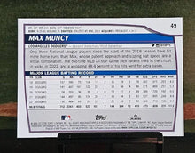 Load image into Gallery viewer, 2023 Topps Big League Electric Orange Max Muncy #49 Los Angeles Dodgers
