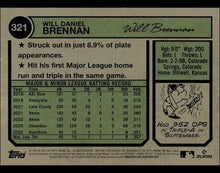 Load image into Gallery viewer, 2023 Topps Heritage Will Brennan RC #321 Cleveland Guardians

