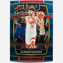 Load image into Gallery viewer, 2021-22 Panini Select Alperen Sengun Rookies Blue Prizm 19 Houston Rockets
