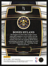 Load image into Gallery viewer, 2021-22 Panini Select Silver Prizm Bones Hyland Rookies #79 Denver Nuggets
