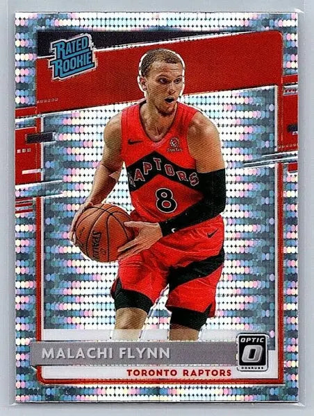 2020-21 Donruss Optic Pulsar Rated Rookies Malachi Flynn #179 Toronto Raptors