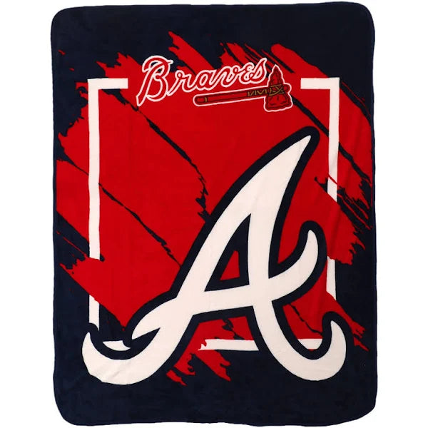 Atlanta Braves Dimensional Micro Raschel Throw Blanket