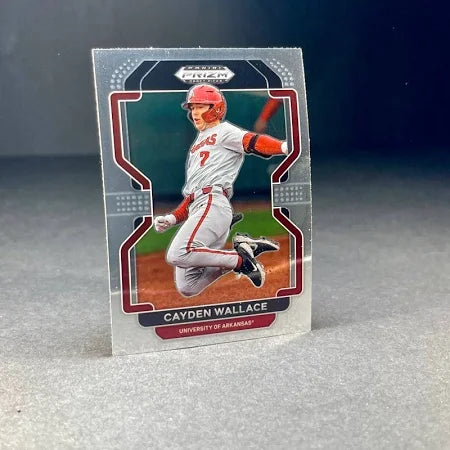 2022 Panini Prizm Draft Pick Cayden Wallace #49 Arkansas Razorbacks