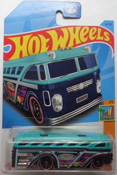 Hot Wheels Surfin' School Bus Surf's Up 1/5 24/250 - Assorted Color