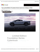 将图片加载到图库查看器，Tesla Limited-Edition Foundation Series Cybertruck Reservation (Not a Physical Product)
