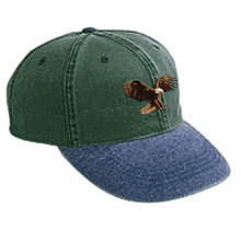 将图片加载到图库查看器，Travis Scott Birds in the Trap Bird Washed Denim Hat Green
