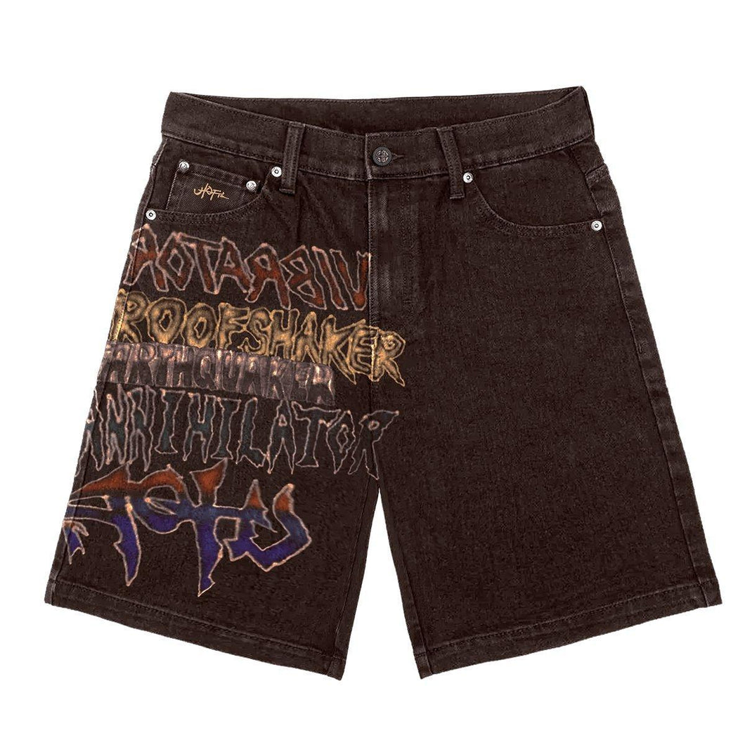 Travis Scott Cactus Jack Utopia Earthquaker Denim Shorts