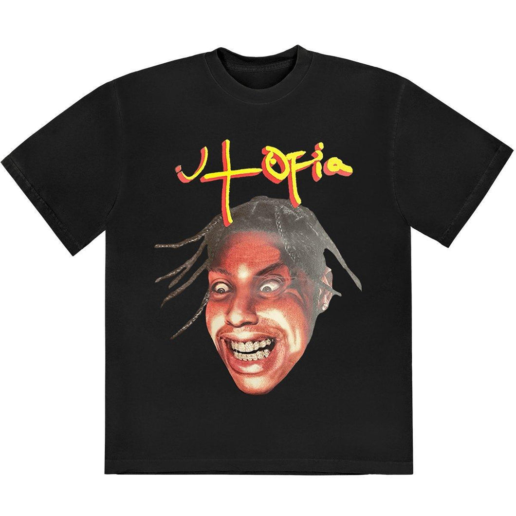 Travis Scott Cactus Jack Utopia Face Tee II Black