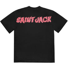 将图片加载到图库查看器，Travis Scott Cactus Jack Utopia x Saint Michael Guy Tee 2B Black
