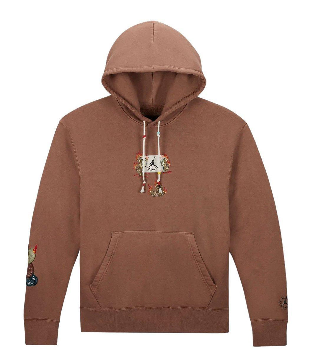 Travis Scott x Jordan Flight Graphic Hoodie Archaeo Brown