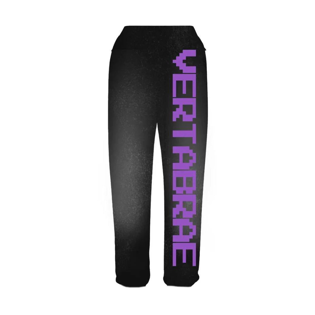 Vertabrae C-2 Sweat Pants (Black & Purple)