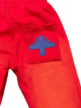 将图片加载到图库查看器，Vertabrae C-2 Sweat Pants Washed (Red &amp; Blue)
