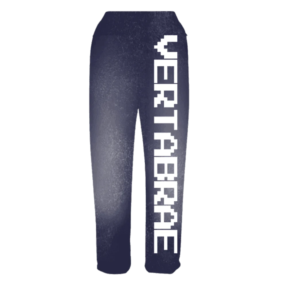 Vertabrae C-2 Sweat Pants Washed (Navy & White)