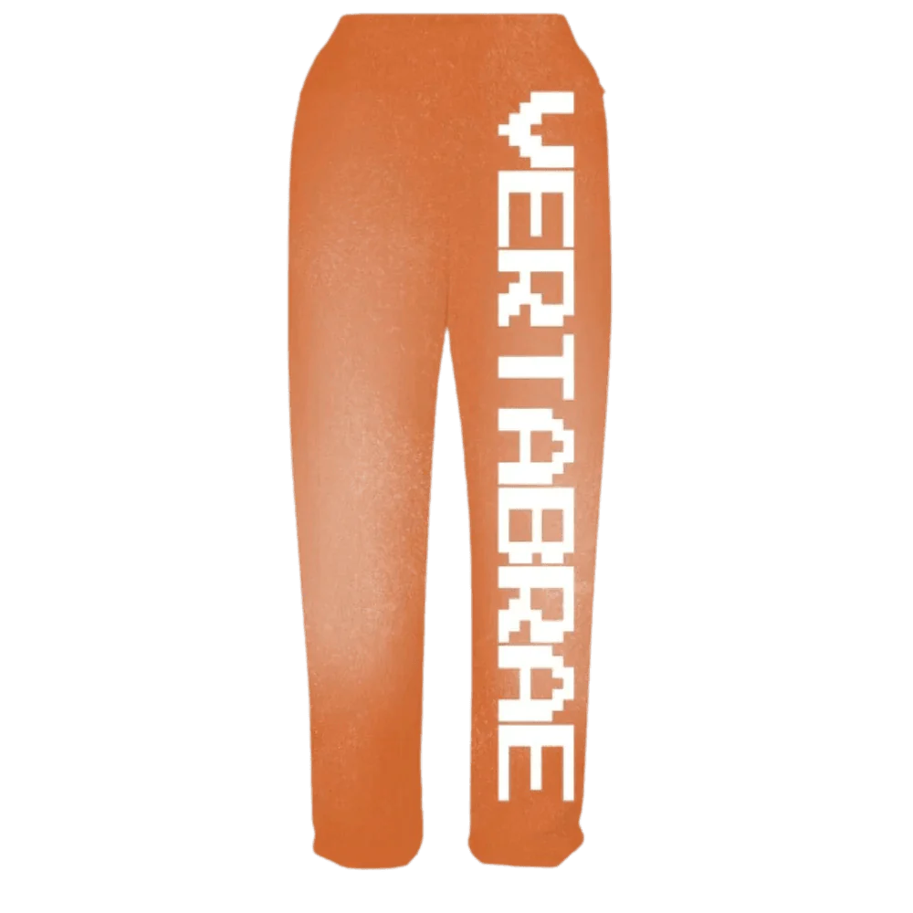 Vertabrae C-2 Sweat Pants Washed (Orange & White)