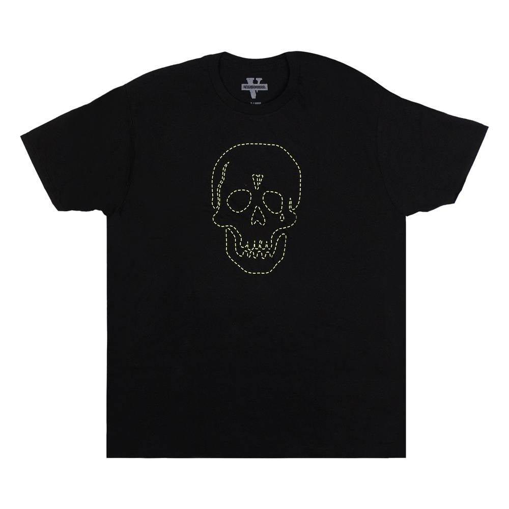 Vlone x Neighborhood Skull T-Shirt Black / Green