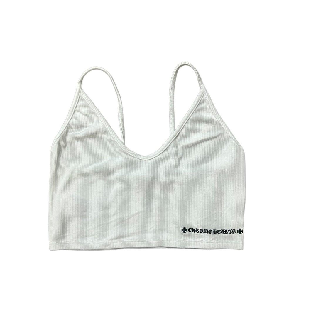 Women's Chrome Hearts Dagger Cropped Tank Top White (W)