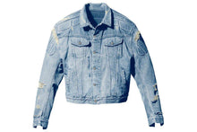 将图片加载到图库查看器，Yeezy Gap Engineered by Balenciaga Padded Denim Jacket Blue
