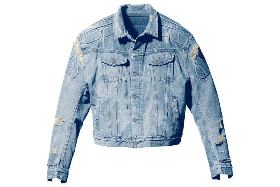 Yeezy Gap Engineered by Balenciaga Padded Denim Jacket Blue