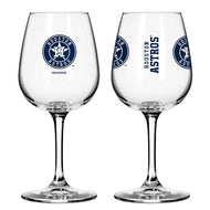 Houston Astros Gameday Wine Glass 2 Pack