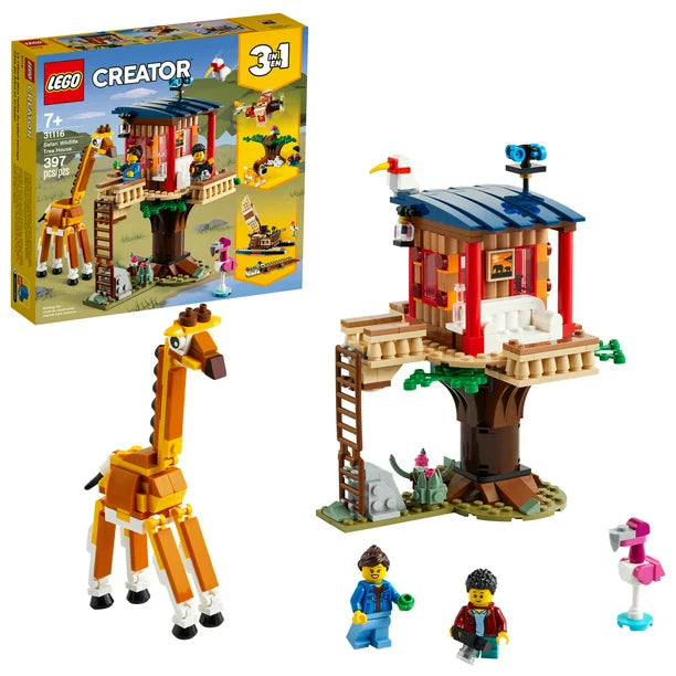 LEGO Creator 3in1 Safari Wildlife Tree House 31116 (Retired Product)