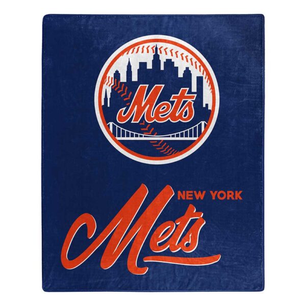 New York Mets MLB ‘Signature’ Raschel Throw Blanket - walk-of-famesports