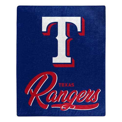 Texas Rangers MLB ‘Signature’ Raschel Throw Blanket - walk-of-famesports