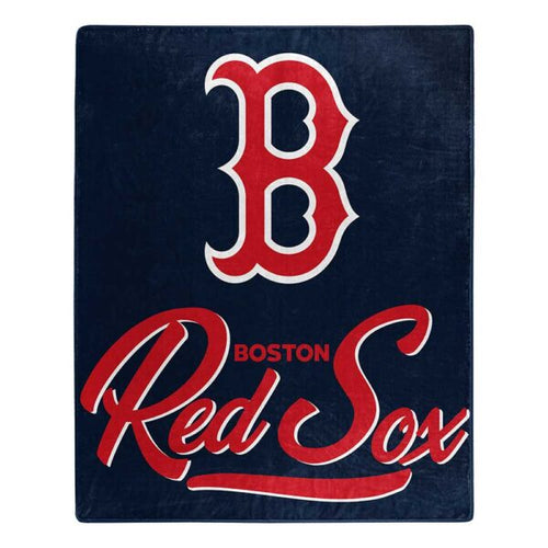 Boston Red Sox MLB ‘Signature’ Raschel Throw Blanket - walk-of-famesports