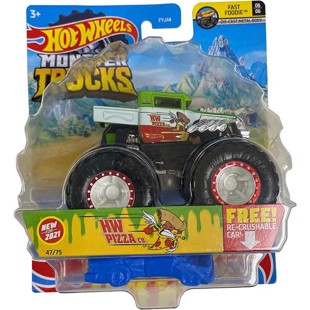 Hot Wheels Monster Truck Fast Foodie HW Pizza CO.