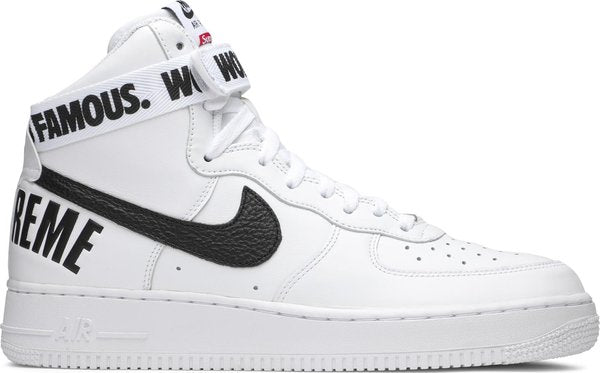 Nike Air Force 1 High Supreme World Famous White Size 12M