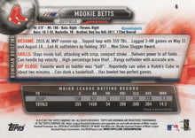 Load image into Gallery viewer, 2017 Bowman Mookie Betts  # 6 Boston Red Sox

