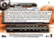 Load image into Gallery viewer, 2017 Bowman Carlos Correa  # 9 Houston Astros
