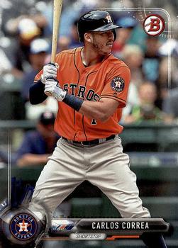 2017 Bowman Carlos Correa  # 9 Houston Astros