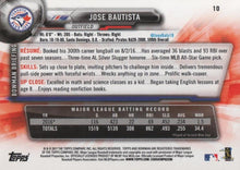 Load image into Gallery viewer, 2017 Bowman Jose Bautista  # 10 Toronto Blue Jays

