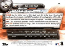 Load image into Gallery viewer, 2017 Bowman Buster Posey  # 15 San Francisco Giants
