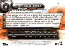 Load image into Gallery viewer, 2017 Bowman Teoscar Hernandez  RC # 26 Houston Astros
