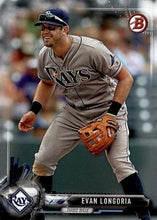 Load image into Gallery viewer, 2017 Bowman Evan Longoria  # 37 Tampa Bay Rays
