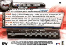 Load image into Gallery viewer, 2017 Bowman Freddie Freeman  # 44 Atlanta Braves
