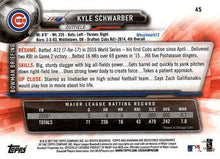 Load image into Gallery viewer, 2017 Bowman Kyle Schwarber  # 45 Chicago Cubs
