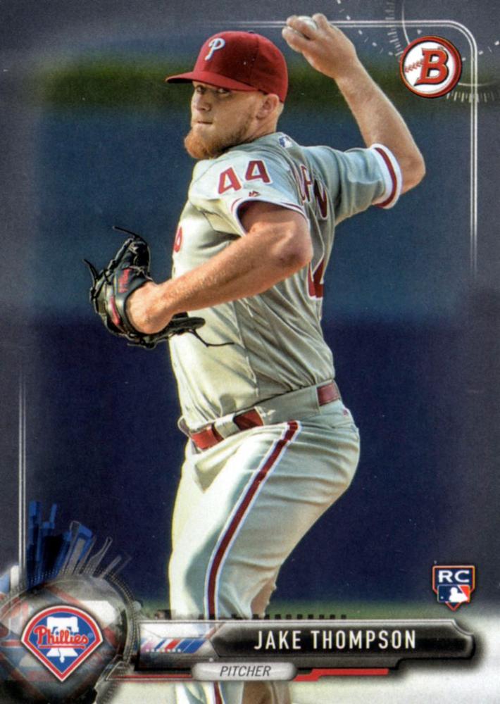 2017 Bowman Jake Thompson  RC # 62 Philadelphia Phillies