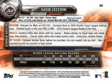 Load image into Gallery viewer, 2017 Bowman Gavin Cecchini  RC # 66 New York Mets
