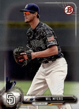 2017 Bowman Wil Myers  # 69 San Diego Padres