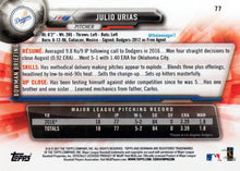 Load image into Gallery viewer, 2017 Bowman Julio Urias  # 77 Los Angeles Dodgers
